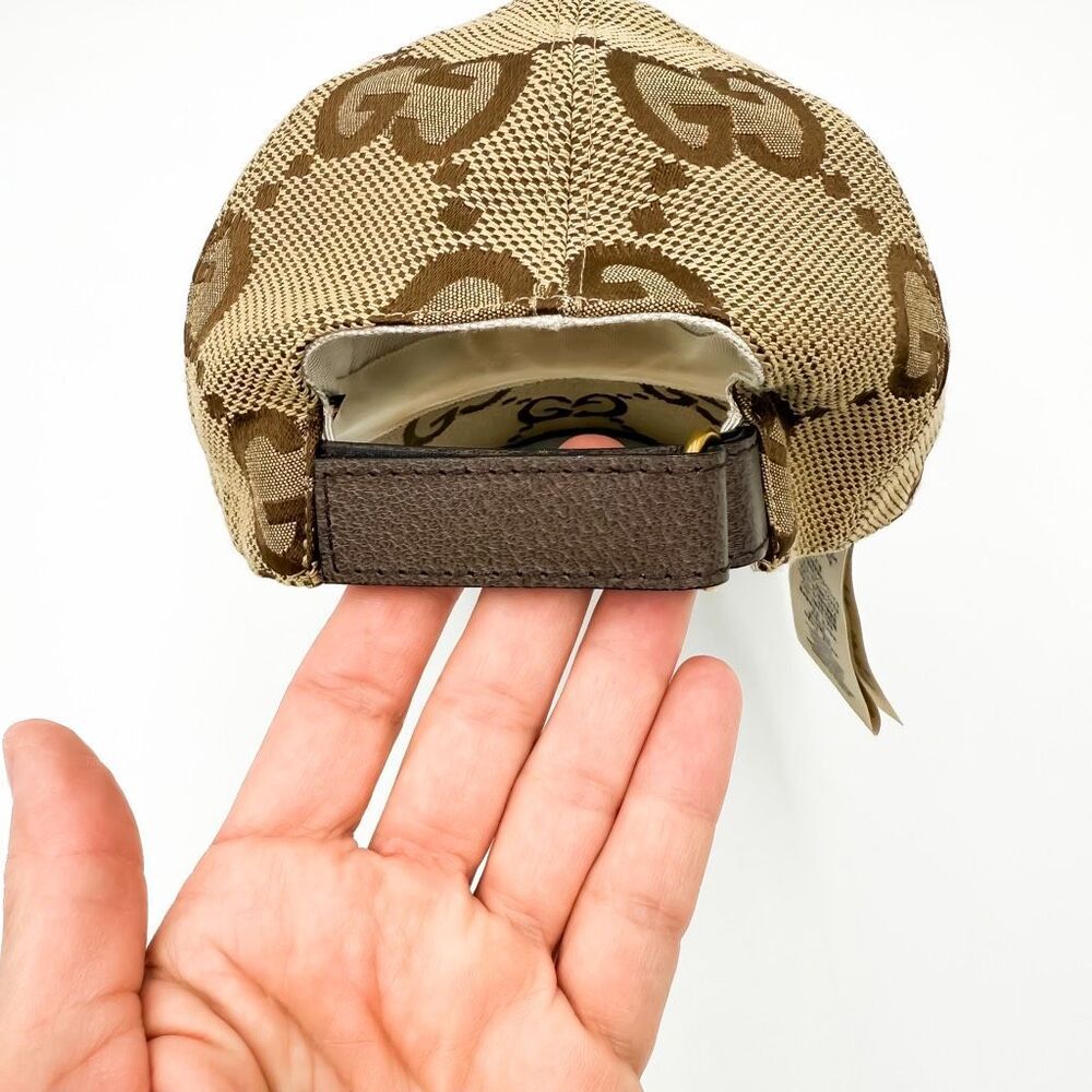 Gucci Supreme GG Jumbo Monogram Canvas Baseball Cap Designer Hat - Picture 5 of 9